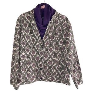 CHARTER CLUB VINTAGE Lightweight Button Front Jacket, 2X‎